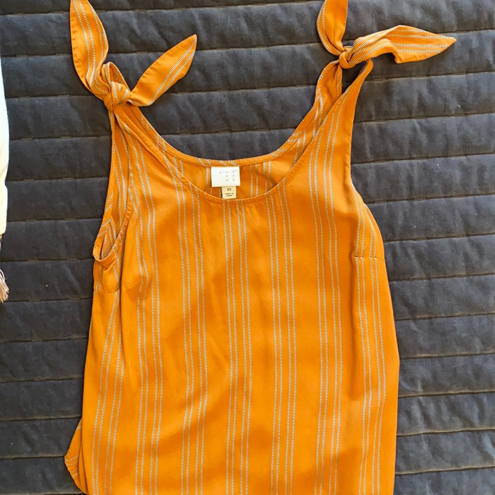 Rust orange dress tank